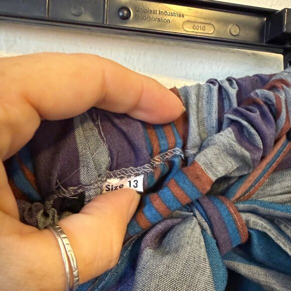 Vintage 70's Seneca New York Striped Two-Piece Set With Button Top & Pants Sz M - Picture 7 of 10